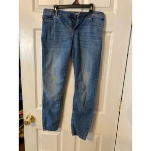 Allen Solly‎ girls Skinny Jeans Medium Wash Blue Denim Size 11-12Y XL
